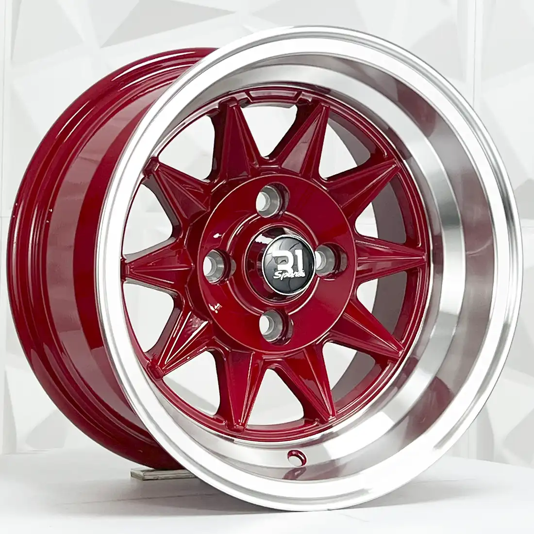 Rin 131202 RIN 13X7 4-100 R1 SPORT 39020 RED MACHINE LIP ET-7 CB73.1 4-100 con barrenación 4-100