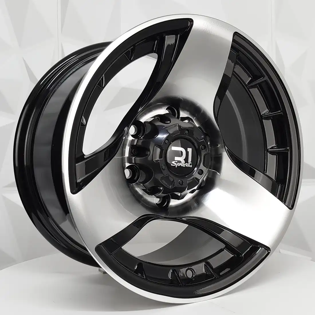 Rin 151593 RIN 15X8 5-114.3 R1 SPORT DX020 BLACK MACHINE FACE ET0 CB83 5-114.3 con barrenación 5-114.3