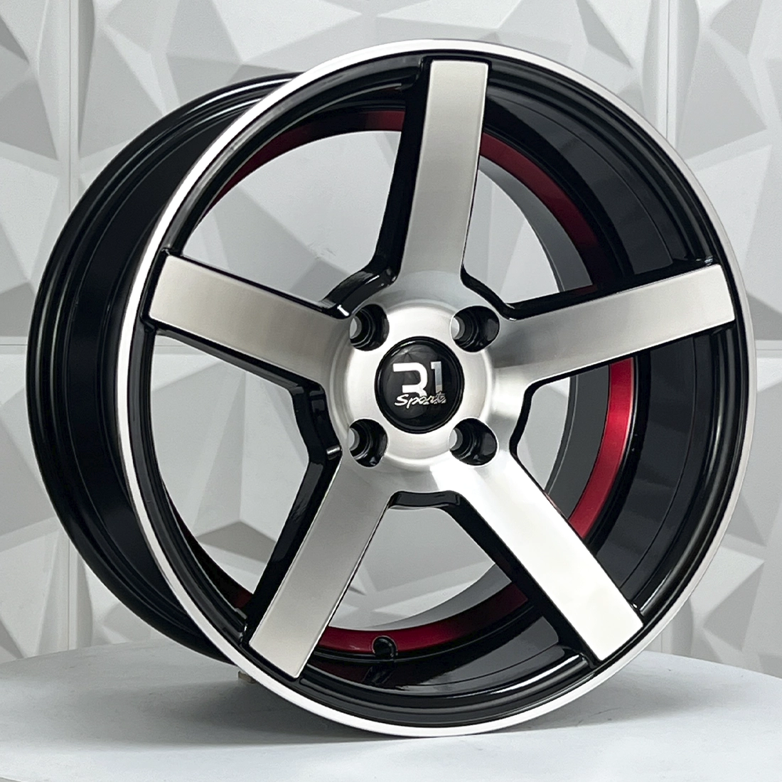 Rin 159684 RIN 15X8 4-100 R1 SPORT 5156 BMF UNDERCUT RED ET20 CB73.1 4-100 con barrenación 4-100