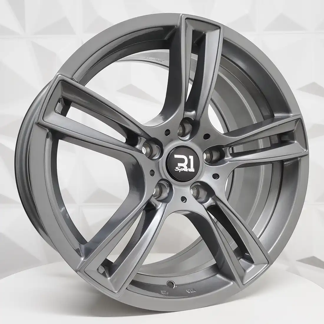 Rin 171224 RIN 17X8 5-120 R1 SPORT 75058 GUNMETAL ET35 CB74 5-120 con barrenación 5-120
