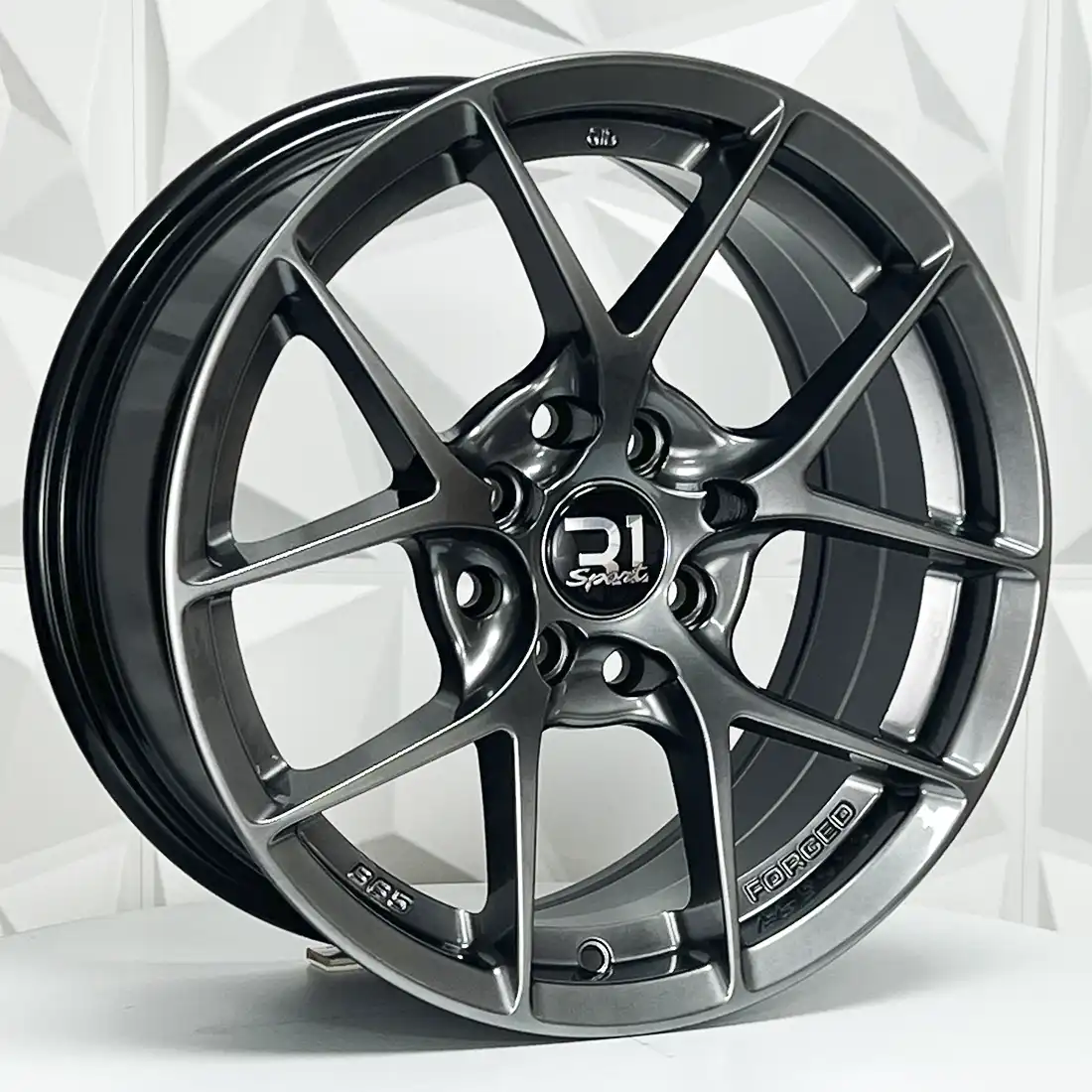 Rin 171562 RIN 17X7.5 5-100 R1 SPORT DX221 HYPER BLACK ET38 CB73.1 5-100 con barrenación 5-100