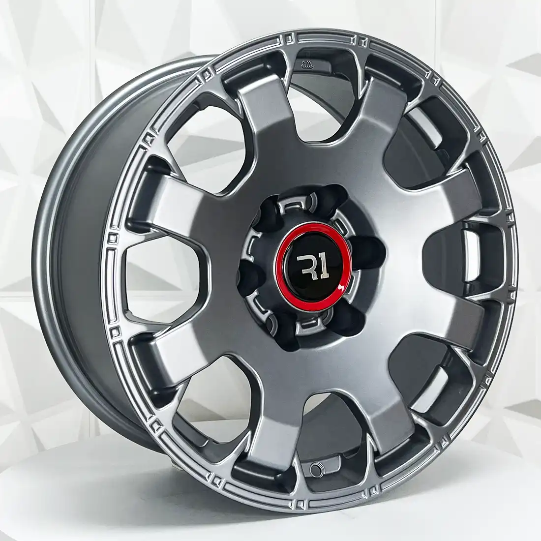 Rin 174721 RIN 17X8 6-139.7 R1 SPORT QC841 MATE GREY ET0 CB106.1 6-139.7 con barrenación 6-139.7