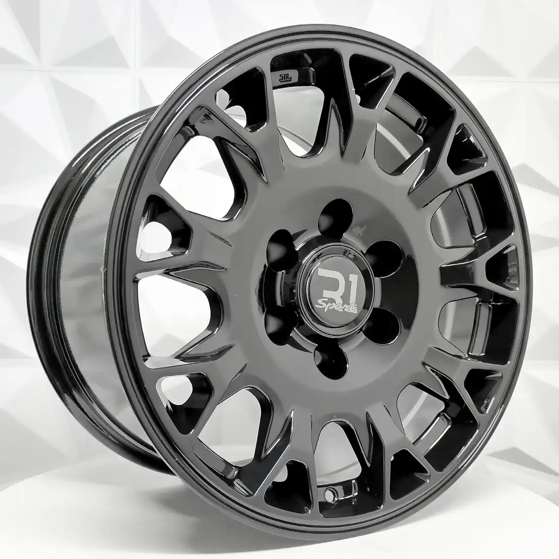 Rin 174794 RIN 17X9 6-139.7 R1 SPORT QC2029 GLOSS BLACK ET0 CB106.1 6-139.7 con barrenación 6-139.7