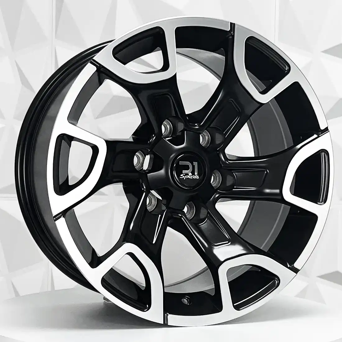 Rin 178557 RIN 17X9 6-139.7 R1 SPORT TH086 MATTE BLACK MACHINE FACE ET0 6-139.7 con barrenación 6-139.7