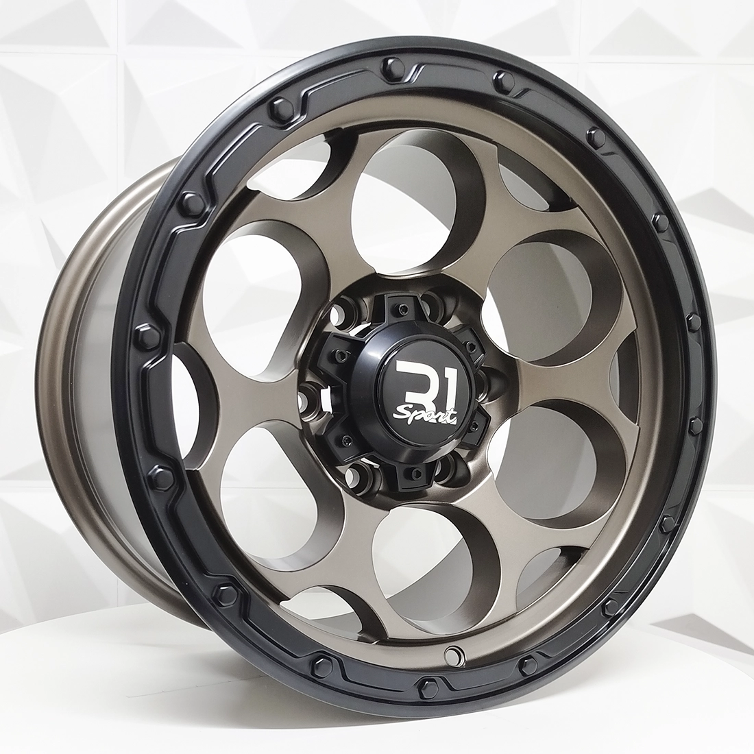 Rin 178624 RIN 17X9 6-139.7 R1 SPORT RGW509 MATT BRONZE+ BLACK LIP ET0 6-139.7 con barrenación 6-139.7