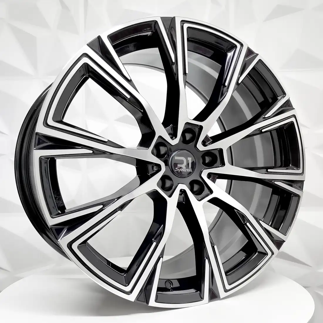 Rin 198607 F19X8.5 R19X9.5 5-112 H3122F MACHINE BLACK ET30/35 CB66.5 5-112 con barrenación 5-112