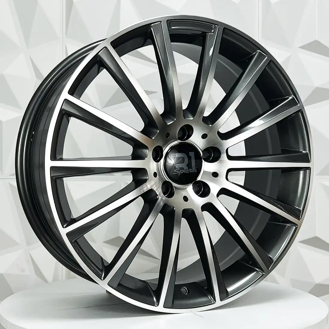 Rin 201506 F20X8.5 R20X9.5 5-112 DX300 GUNMETAL MACHINE FACE ET40/43 CB 5-112 con barrenación 5-112