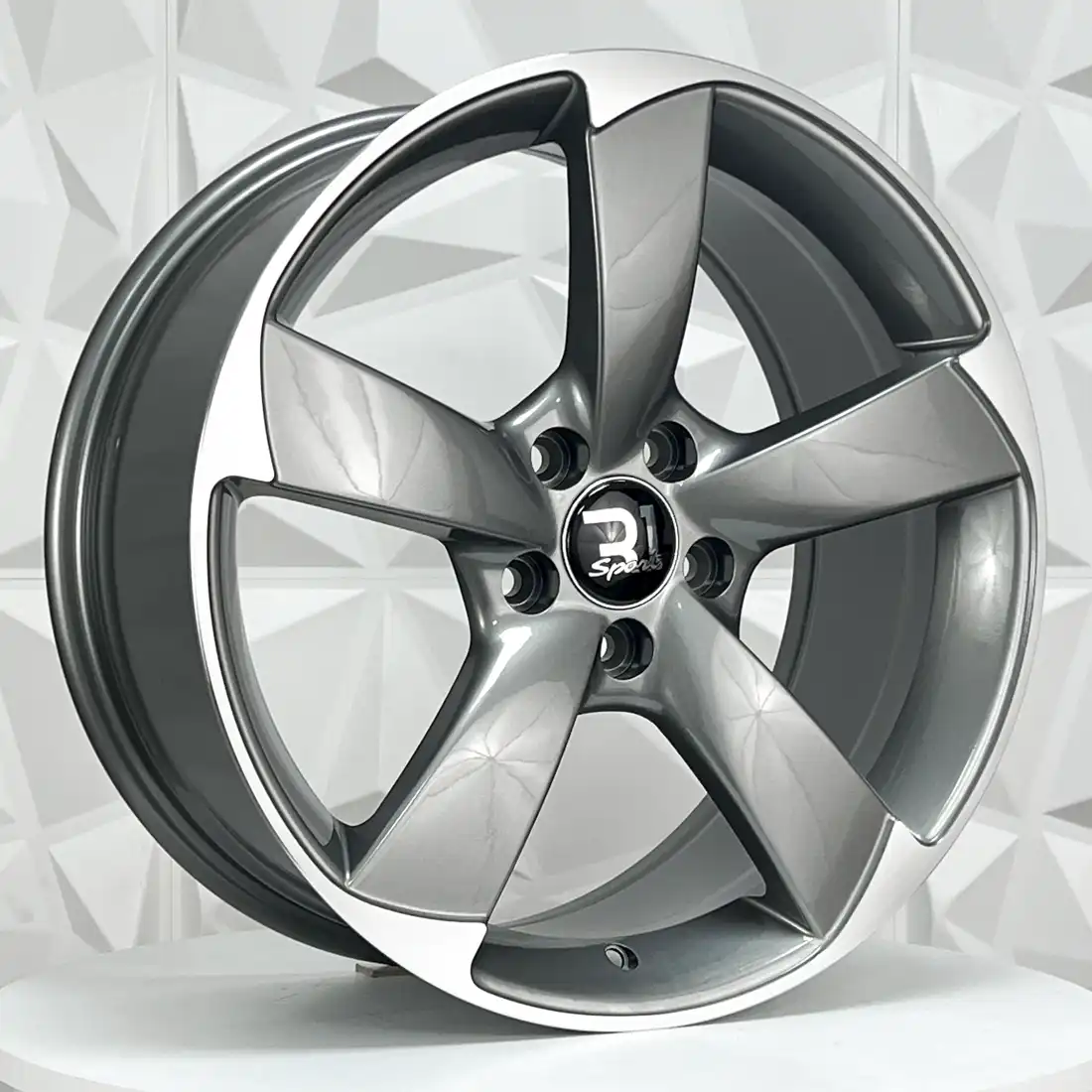 Rin 206727 RIN 20X9 5-112 R1 SPORT 5069 GUNMETAL MACHINE LIP ET45 CB66. 5-112 con barrenación 5-112