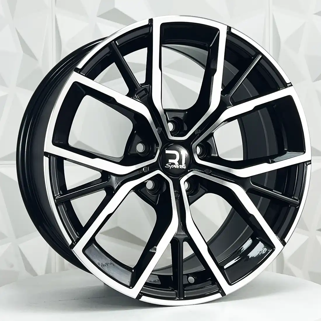 Rin FF198594 F19X8 R19X9 5-120 H3010F BLACK MACHINE FACE ET30/44 CB72.56 5-120 con barrenación 5-120