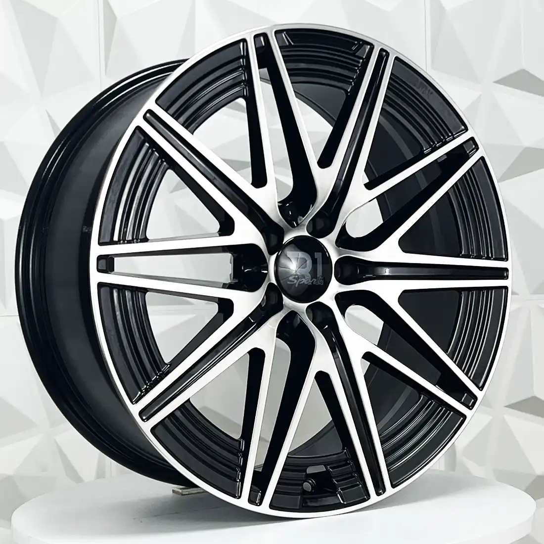 Rin FF208558 F20X8.5 R20X9.5 5-112 H3121 BLACK MACHINE FACE ET36/42 CB66. 5-112 con barrenación 5-112