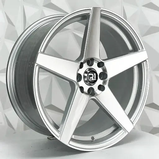 171555 RIN 17X8 4-100/114.3 R1 SPORT DX427 SILVER MACHINE FACE ET35 CB73.1 4-100