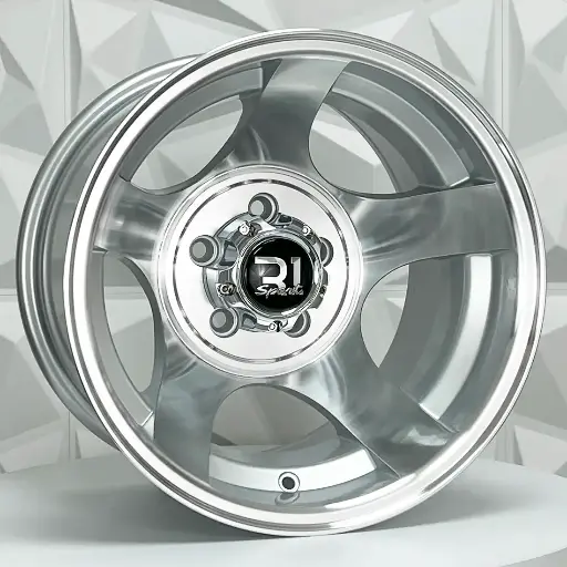 Rin 151620 RIN 15X10 6-139.7 R1 SPORT 693 SILVER MACHINE FACE ET-45 CB106.1 6-139.7 con barrenación 6-139.7
