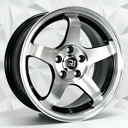 Rin 150668 F15X7 R15X8 5-100 5958 BLACK MACHINE FACE MACHINE LIP ET30/25 CB73.1 5-100 con barrenación 5-100