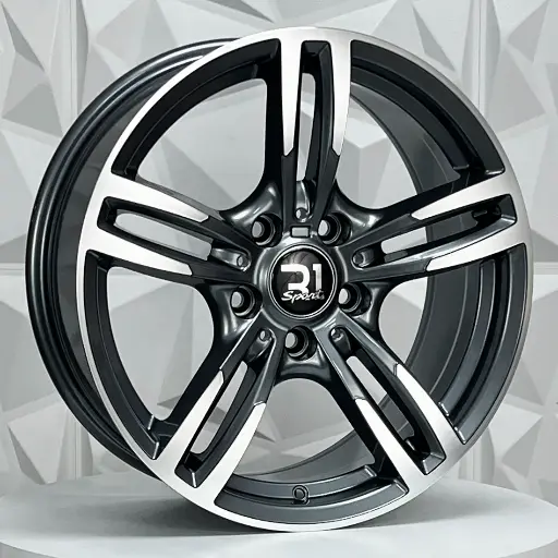 Rin 174670 RIN 17X8 5-120 R1 SPORT QC5100 GUNMETAL MACHINE FACE ET35 CB72.6 5-120 con barrenación 5-120