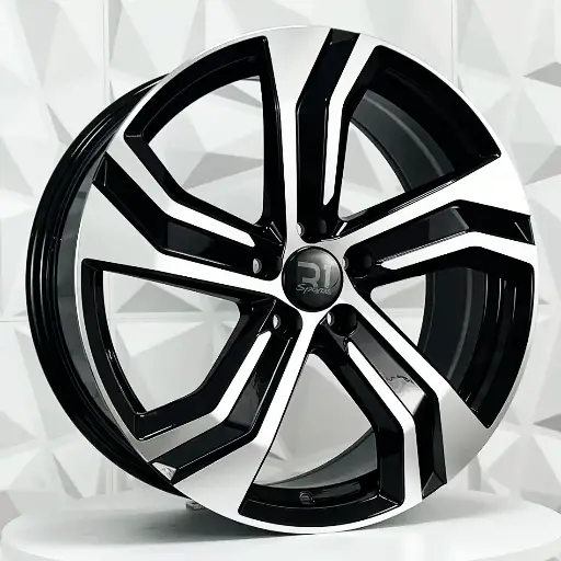 Rin FF188580 RIN 18X8 5-108 R1 SPORT V001-FF BLACK MACHINE FACE ET45 CB63.4 5-108 con barrenación 5-108