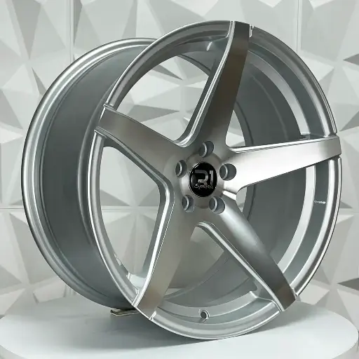186554 F18X8.5 R18X10 5-100 204 SILVER MACHINE FACE ET15 CB73.1 5-100