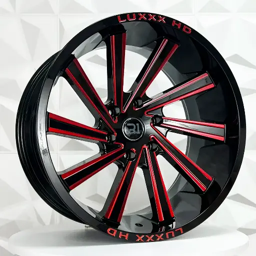 207538 RIN 20X10 6-139.7 R1 SPORT LP66 BLACK MILLING+RED ET-18 CB106.1 6-139.7