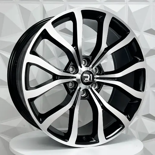 Rin 249110 RIN 24X10 6-135 R1 SPORT FD020 BLACK MACHINE FACE ET31 CB87.1 6-135 con barrenación 6-135