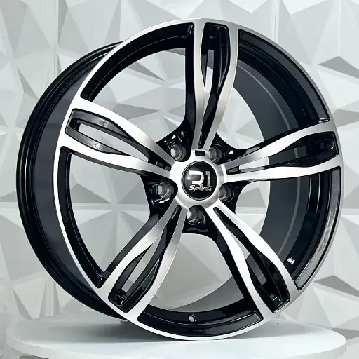 Rin 202599 RIN 20X8.5 5-120 R1 SPORT YSM359 MACHINE BLACK ET35 CB72.6 5-120 con barrenación 5-120