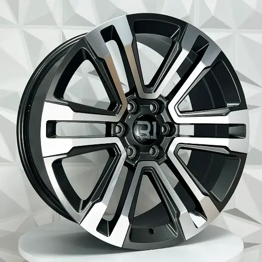 220520 RIN 22X9 6-139.7 R1 SPORT FB668 GUNMETAL MACHINE FACE ET24 CB78.1 6-139.7