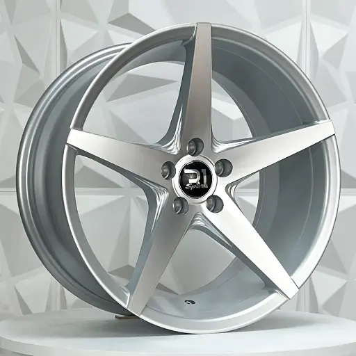 Rin 172205 RIN 17X8.5 4-100 R1 SPORT SW459 SILVER MACHINE FACE ET26 CB73.1 4-100 con barrenación 4-100