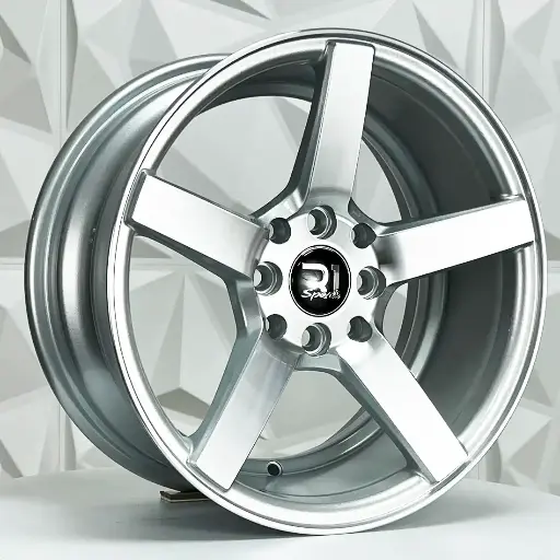 Rin 150563 F15X7 R15X8 4-100/114.3 5570 SILVER MACHINE FACE ET33/28 CB73.1 4-114.3 con barrenación 4-114.3