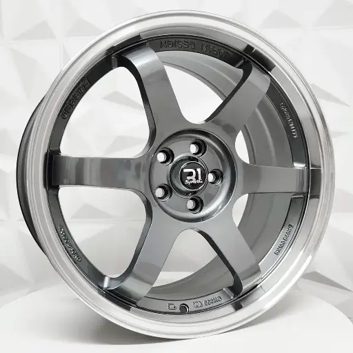 Rin 181529 F18X8 R18X9 5-100 A003 GUNMETAL MACHINE LIP ET38/35 CB73.1 5-100 con barrenación 5-100