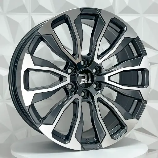 FF228534 RIN 22X9 6-139.7 R1 SPORT TYH73 GUNMETAL  MACHINE FACE ET28 CB78.1 6-139.7