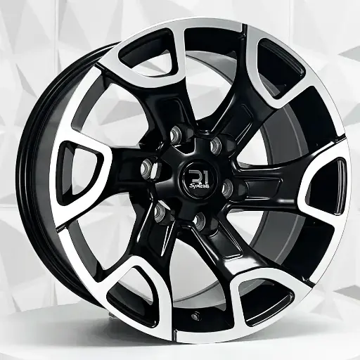 Rin 178557 RIN 17X9 6-139.7 R1 SPORT TH086 MATTE BLACK MACHINE FACE ET0 CB106.1 6-139.7 con barrenación 6-139.7