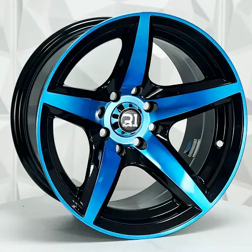 140132 RIN 14X7.5 4-100/114.3 R1 SPORT 10131 BLACK MF BLUE COATING ET-12 CB73.1 4-114.3