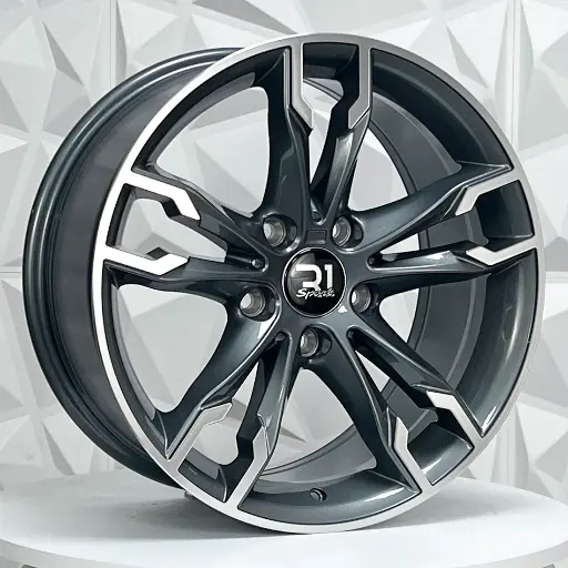 Rin 178632 RIN 17X8 5-120 R1 SPORT BH1905 GUNMETAL MACHINE FACE ET35 CB74.1 5-120 con barrenación 5-120