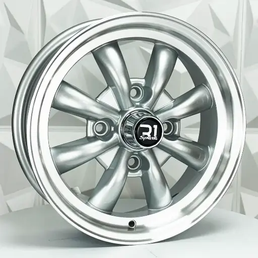 Rin 150181 RIN 15X5.5 4-130 R1 SPORT A816 MACHINE SILVER LIP ET19.7 CB88.7 4-130 con barrenación 4-130