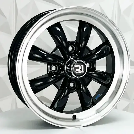 Rin 150058 RIN 15X5.5 4-130 R1 SPORT A816 MI BLACK ET19.7 CB88.7 4-130 con barrenación 4-130