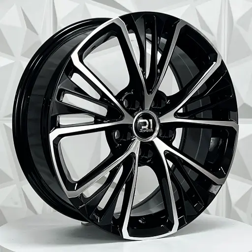 Rin 178634 RIN 17X7.5 5-114.3 R1 SPORT TH050 BLACK MACHINE FACE ET35 CB60.1 5-114.3 con barrenación 5-114.3