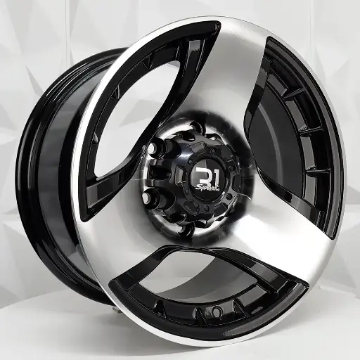 Rin 151593 RIN 15X8 5-114.3 R1 SPORT DX020 BLACK MACHINE FACE ET0 CB83 5-114.3 con barrenación 5-114.3