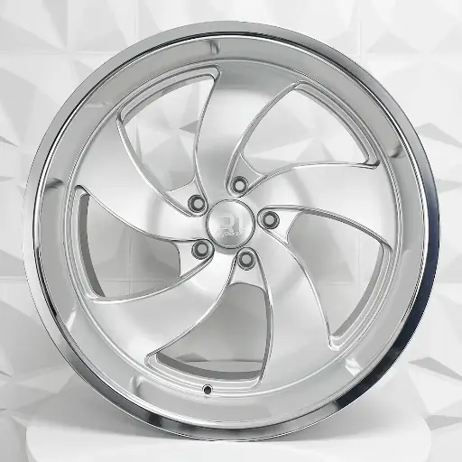 Rin 225504 FD/FI 22X9 RD/RI 22X11 5-139.7 5211 SILVER MILLING MACHINE LIP ET0 CB87.1 5-139.7 con barrenación 5-139.7