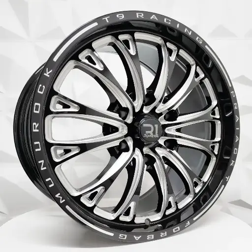 Rin 189236 RIN 18X8.5 6-139.7 R1 SPORT 1208 BLACK+MILLING ET25 CB106.2 6-139.7 con barrenación 6-139.7