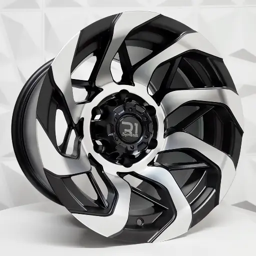 Rin 151617 RIN 15X10 5-127 R1 SPORT DX653 BLACK MACHINE FACE ET-44 CB83.1 5-127 con barrenación 5-127