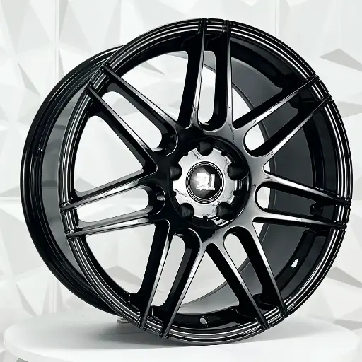 Rin 191205 F19X9 R19X10 5-120 9528 GLOSS BLACK ET15/36 CB74.1 5-120 con barrenación 5-120