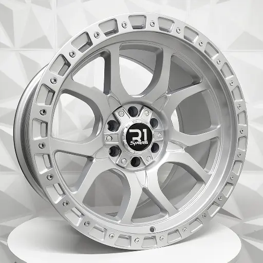 Rin 206694 RIN 20X10 5-127 R1 SPORT X051 STAIN SILVER ET-18 CB83 5-127 con barrenación 5-127