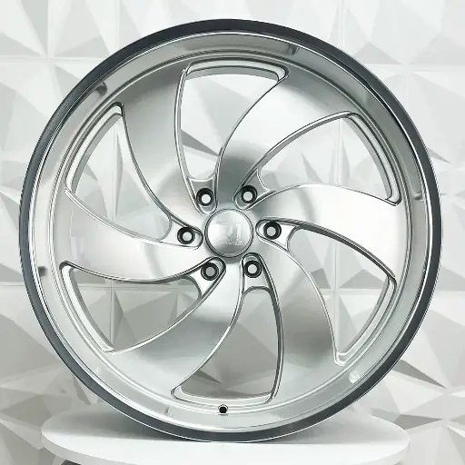 Rin 245505 FD/FI 24X9 RD/RI 24X11 6-139.7 667 SILVER MILLING MACHINE LIP ET25 CB78.1 6-139.7 con barrenación 6-139.7