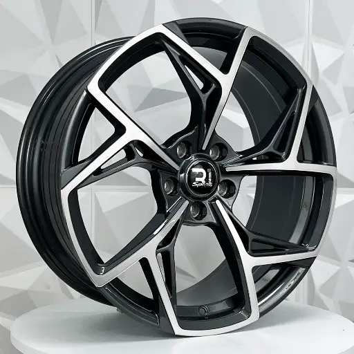Rin 199075 RIN 19X8.5 5-112 R1 SPORT YF5688 GUNMETAL MACHINE FACE ET42 CB66.6 5-112 con barrenación 5-112