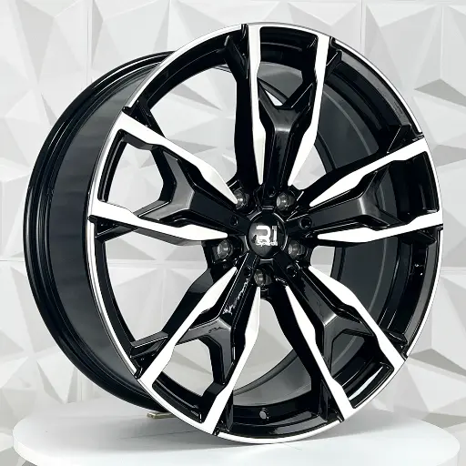 Rin 208538 F20X8 R20X9.5 5-120 BH20130 BLACK MACHINE FACE ET32/35 CB74.1 5-120 con barrenación 5-120