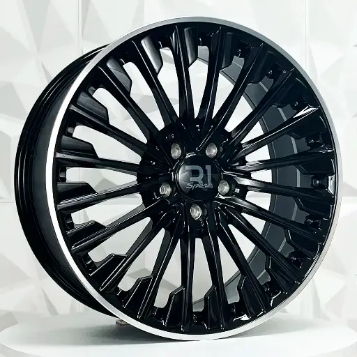 Rin FF198595 F19X8 R19X9 5-112 H3062F BLACK MACHINE LIP ET36/42 CB66.5 5-112 con barrenación 5-112