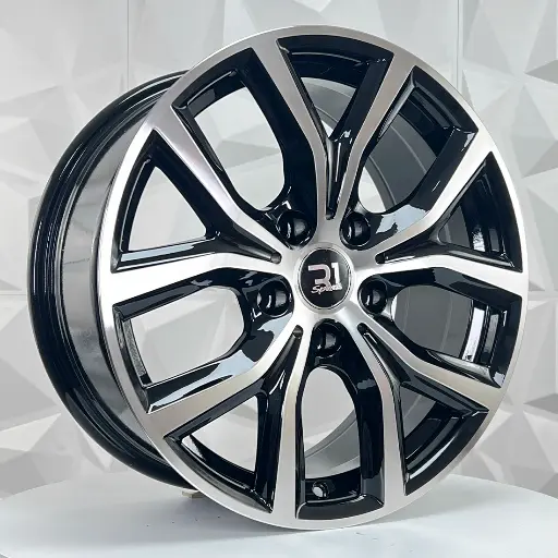 Rin 174801 RIN 17X7.5 5-120 R1 SPORT FE129 BLACK MACHINE FACE ET35 CB74.1 5-120 con barrenación 5-120