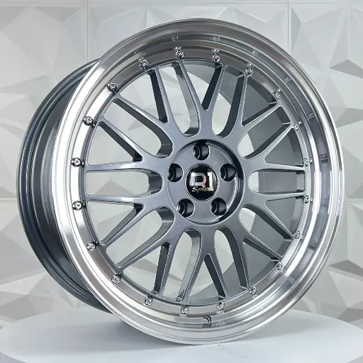 Rin 184545R RIN 18X9.5 5-100 R1 SPORT QC1120 GUNMETAL MACHINE LIP ET30 CB73.1 5-100 con barrenación 5-100