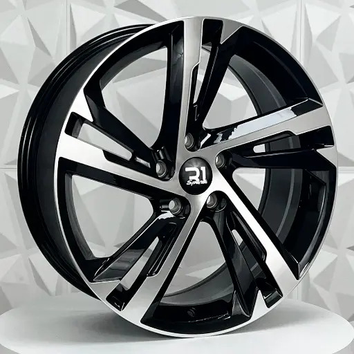 Rin FF198599 RIN 19X8 5-112 R1 SPORT VH2137 BLACK MACHINE FACE ET40 CB57.1 5-112 con barrenación 5-112