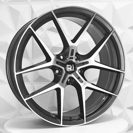 Rin 200577 F20X8.5 R20X9.5 5-120 FA754 GUNMETAL MACHINE FACE ET40/35 CB72.6 5-120 con barrenación 5-120
