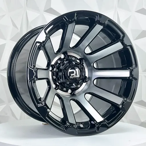 153502 RIN 15X10 6-139.7 R1 SPORT 1086 BLACK MACHINE FACE ET-44 CB110.5 6-139.7