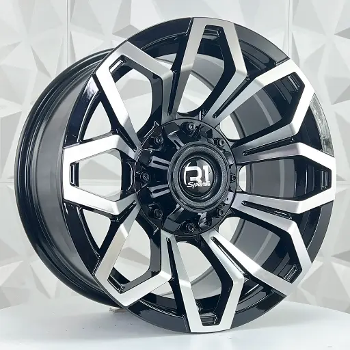 163500 RIN 16X8 6-114.3 R1 SPORT 1275 BLACK MACHINE FACE ET-6 CB66.1 6-114.3
